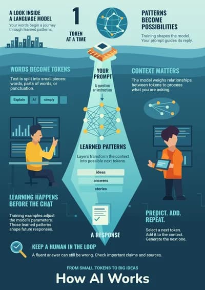 How AI Works: Illustrated Explainer