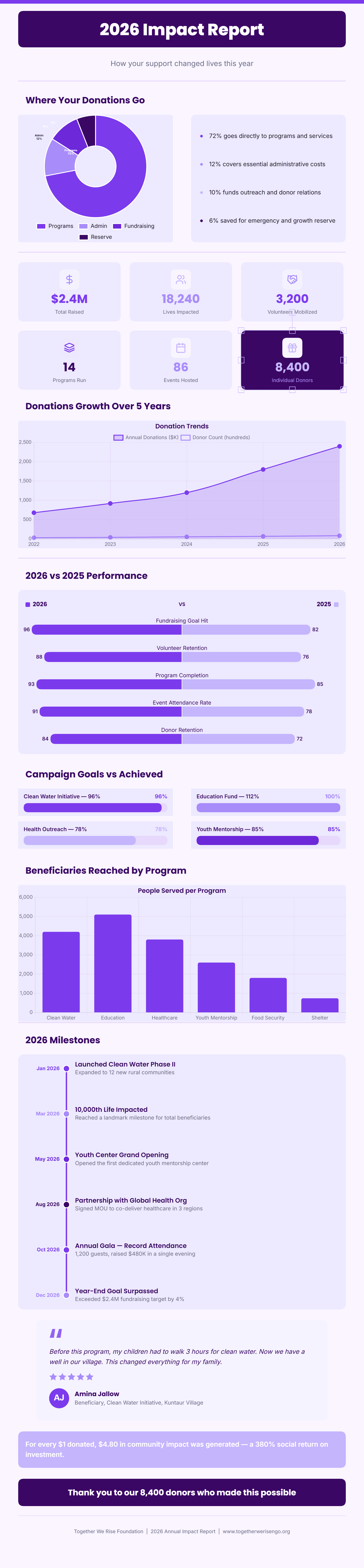 Nonprofit Impact Report preview