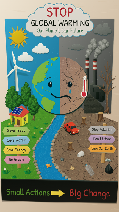 Stop Global Warming: Split Earth